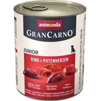 Krmivo pro psa Krmivo pro psy ANIMONDA GranCarno Junior Hovězí maso a krůtí srdce 800 g