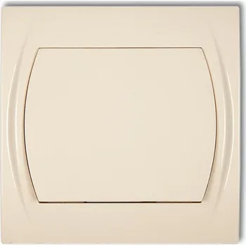 vypínač Jednopólový vypínač pod omítku Karlik, béžové odstíny 1LWP1L