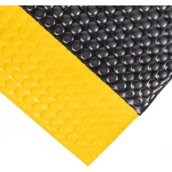 Rohožka Černo-žlutá pěnová protiúnavová dvouvrstvá rohož - délka 60 cm, šířka 90 cm, výška 1,6 cm