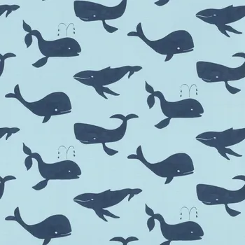 Tapeta Tapety DĚTSKÉ s VELRYBAMI, plovoucí velryba