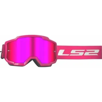 Motocyklové brýle Brýle LS2 Charger Iridium - růžové