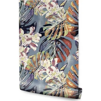 Tapeta Tapeta listy monstery květiny rostliny do obýváku