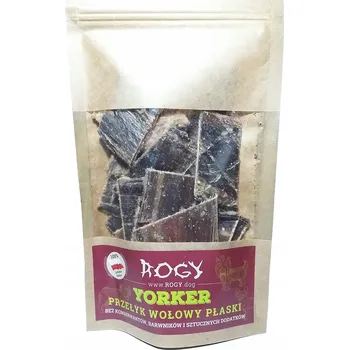 Pamlsek pro psa ROGY-YORKER hovězí jícen plochý 80g