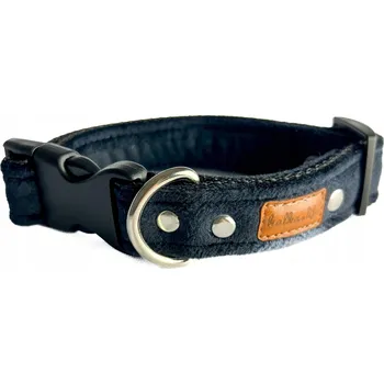 Obojek pro psa Odolný, lehký obojek pro malého psa s plastovou sponou - černý, XS