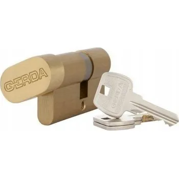 Vložka do dveří VLOŽKA 35G/30 GERDA MOSAZ VLOŽKA E1 S KNOFLÍKEM