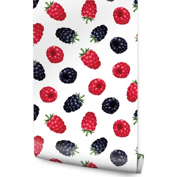 Tapeta Tapeta na zeď ovoce Maliny Ostružiny Dekorace do kuchyně