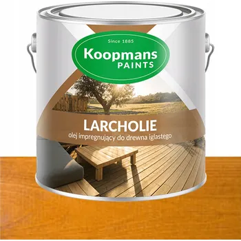 Olej na dřevo Koopmans LARCHOLIE olej na terasu z jehličnatého dřeva, odstín KRÁLOVSKÝ DUB, 5 l