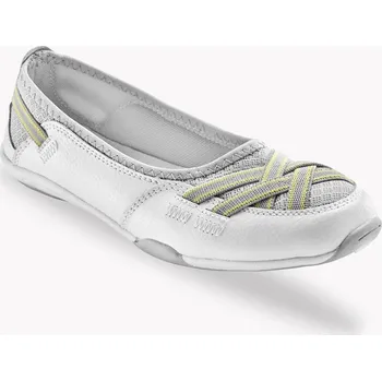 Dámské baleríny Kožené sportovní baleríny bílá 41