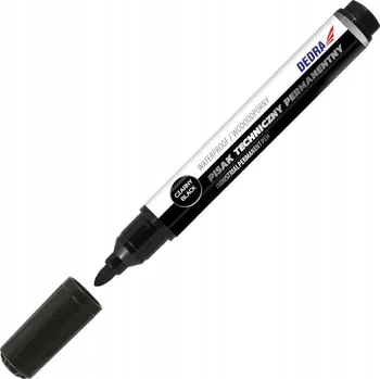 Technický permanentní fix DEDRA černý, kulatý