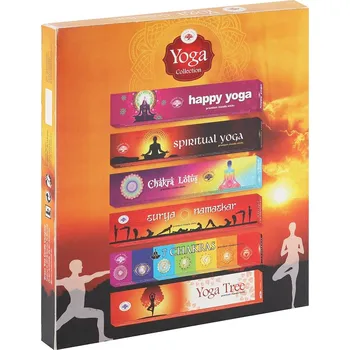Vonná tyčinka Green Tree Vonné tyčinky Yoga Collection Dárková sada, 6 x 15 g