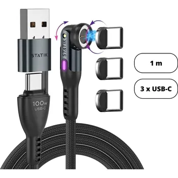 Datový kabel Statik 360 Pro 2.0 magnetický USB-C kabel (1m)