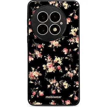 Pouzdro na mobilní telefon Lesklý kryt Mobiwear Glossy - OnePlus 13 - G039G - Květy na černé (Prémiové lesklé pouzdro, obal, kryt Mobiwear Glossy na mobil OnePlus 13 - G039G - Květy na černé, materiál Plast + TPU silikon - krytí po všech stranách, neošoupatelný potisk, tenké)