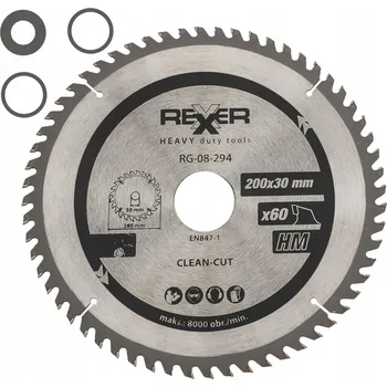 Vrták Kotoučová pila Rexxer na dřevo 200x30 mm s redukcemi