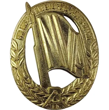 ARMÁDNÍ ORIGINÁL NVA Odznak vojenského sportu Pro naši pracovní a farmářskou sílu NVA originál