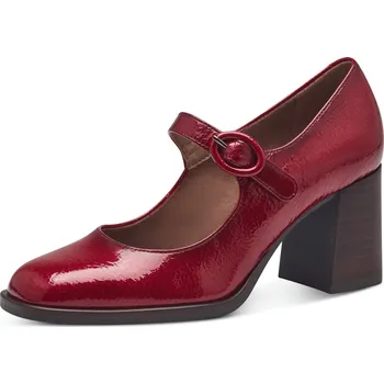 Dámské polobotky DÁMSKÉ POLOBOTKY TAMARIS 1-24440-41 524 ČERVENÁ Barva: Červená, Velikost: 41