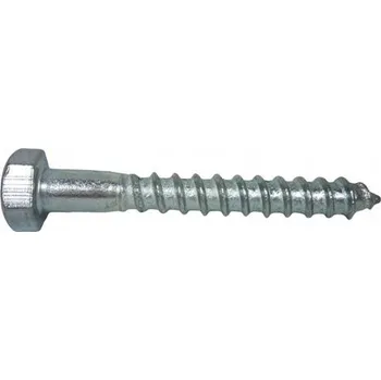 Šroub Šroub do dřeva s šestihrannou hlavou 10x100 DIN 571 pozinkovaný 100 ks