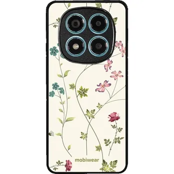 Pouzdro na mobilní telefon Lesklý kryt Mobiwear Glossy - Xiaomi Redmi Note 14 Pro 4G - G035G - Tenké rostlinky s květy (Prémiové lesklé pouzdro, obal, kryt Mobiwear Glossy na mobil Xiaomi Redmi Note 14 Pro 4G - G035G - Tenké rostlinky s květy, materiál Plast + TPU silikon - krytí p