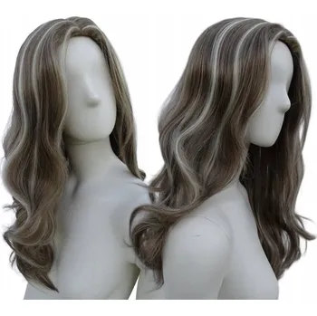 Paruka Paruka dlouhé syntetické vlasy světle hnědá Wonderlandia dámská