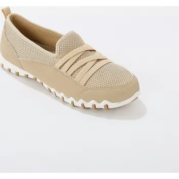 Dámské tenisky Strečové nazouvací tenisky hnědošedá 41