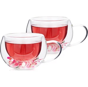 Sklenice 4Home Blossom Hot&Cool, 270 ml, 2 ks, průhledná