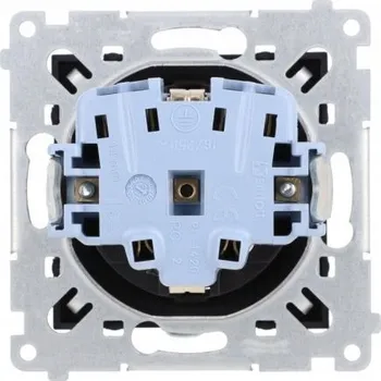 Elektrická zásuvka SIMON 54 Zásuvka Schuko 1x ČERNÁ MATNÁ