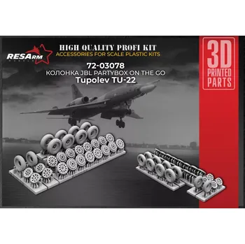 Plastikový model RESARM 1/72 Tupolev Tu-22 wheels set