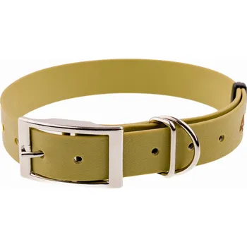 Obojek pro psa Obojek 25mm voděodolný biothane S/M 28-38 Cm khaki