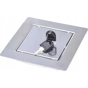 Obraz REVÍZNÍ DVÍŘKA NEREZOVÁ S KLÍČKEM 15X15 cm