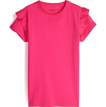 Dívčí oblečení GATE Bavlněné tričko s volány 4Y 425-0129/658