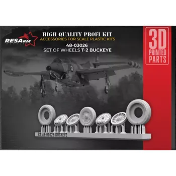 Plastikový model RESARM 1/48 T-2 BUCKEYE wheels set