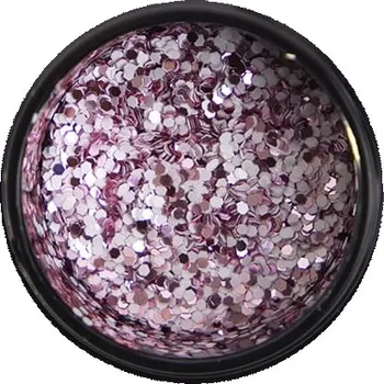 Cosmetics Zone Třpytky na nehty růžovo-bílé