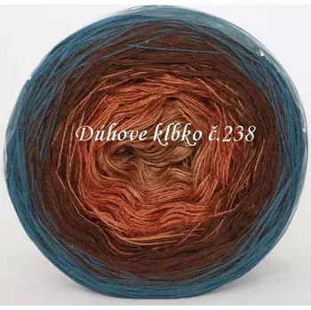 Příze Duhové klubíčko 238, 3nitka 1100 m