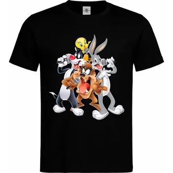Pánské tričko Tričko Looney Tunes | Squad Druh: Pánské, Barva: Černá, Velikost: XL