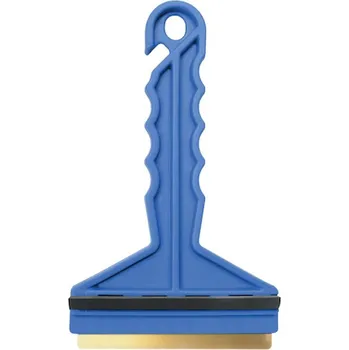 Autoškrabka Škrabka na led FROST, mosazná čepel, gumová stěrka, modrá