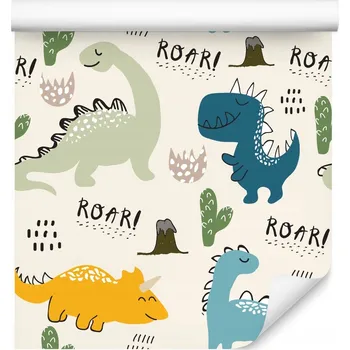 Fototapeta Dekorativní tapeta DINOSAUŘI KOMIKS Kreslený Obrázek Pohádka