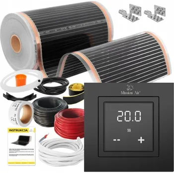 Topná rohož SADA Mission Air Fólie Vyhřívací Podložka INFRAČERVENÁ 50cm A 160W/m2 7m2 PTC