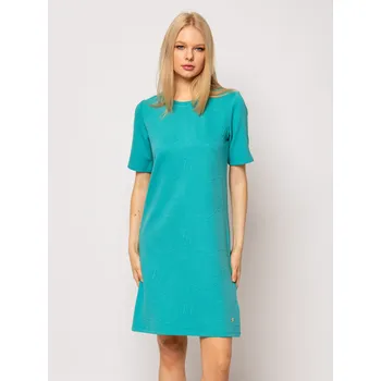 Dámské šaty Heavy Tools dámské šaty krátký rukáv Sinna tyrkysové Velikost: XS