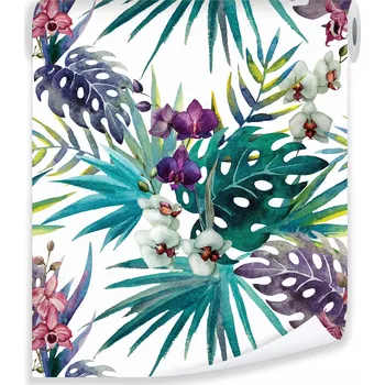 Fototapeta Tapeta TROPICKÉ LISTY 3D Květiny Nástěnné Tapety