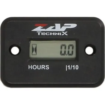 Elektroinstalace pro motocykl ZAP-TECHNIX Počítadlo / měřič motohodin BLACK