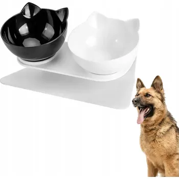 Miska pro psa Sada dvou plastových misek Dogsy, vícebarevné, 0,8 l