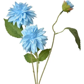 umělá květina Modrá umělá dekorace květina jiřina - 17*10*70 cm