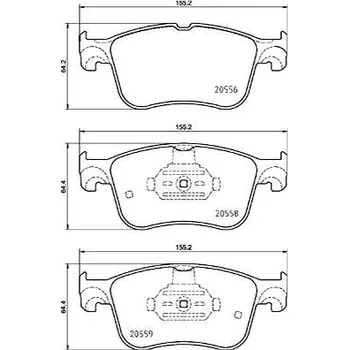 Brzdová destička BREMBO Sada brzdových destiček P 24 234