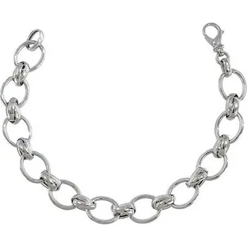 Náramek Stříbrný náramek oválky délka náramku 20cm