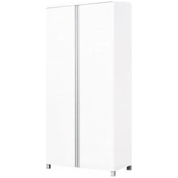 Policová skříň Policová skříň AG07 BI, bílý lesk, AGA 90 x 190 x 52 cm