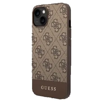Pouzdro na mobilní telefon Guess 4G Stripe Zadní Kryt pro iPhone 14 Plus Brown