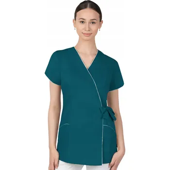 Zdravotnický oděv 36 DÁMSKÝ ZAVINOVACÍ LÉKAŘSKÝ PLÁŠŤ HALENA KOSMETICKÁ ZÁSTĚRA 322