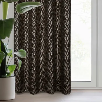 Příslušenství k oknu Zavjesa za zamračivanje, neprozirna, crna s prstenovima, Greece (ZEF.)