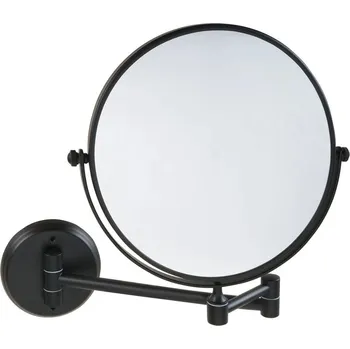 Zrcadlo Nástěnné Kosmetické Zrcátko ECONOMY Kulaté Ø 20 cm, Oboustranné, 3x Zvětšení, Chrom Lesk, Bez Osvětlení