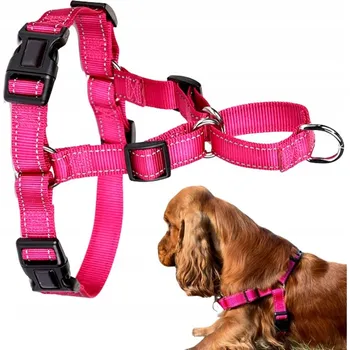 Postroj pro psa POSTROJ pro velkého psa EASY WALK reflexní XL růžový