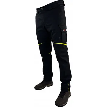 Pracovní obuv Pracovní kalhoty dlouhé Duduwork Černé se zelenou vel. 52